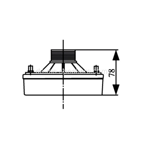 25W Alumnium PA System Lautsprecher Treibereinheit